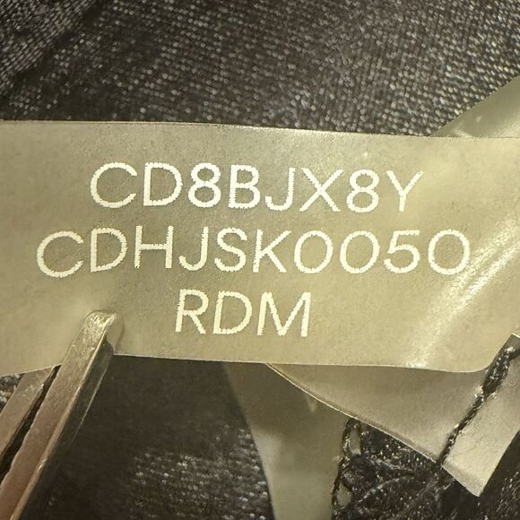 Calvin Klein Floral Halter Maxi Dress Chiffon Classic Size 4 Red Black Formal 🌺 - Picture 14 of 15